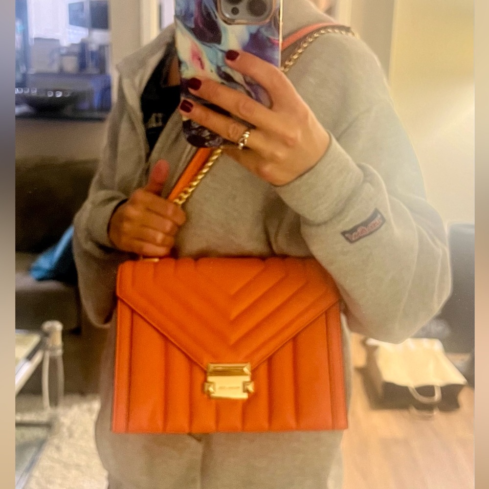 Michael Kors shoulder bag in poppy (coral)